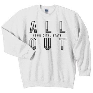 Orange Theory ALL OUT crewneck sweatshirt WHITE SMALL
